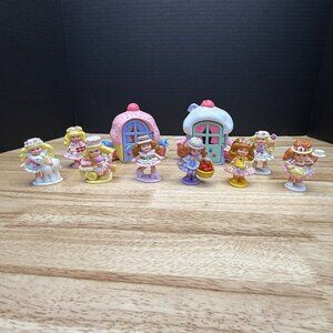 Vintage 1989 Mattel Cherry Merry Muffin Miniatures Houses Mini Figures Bundle